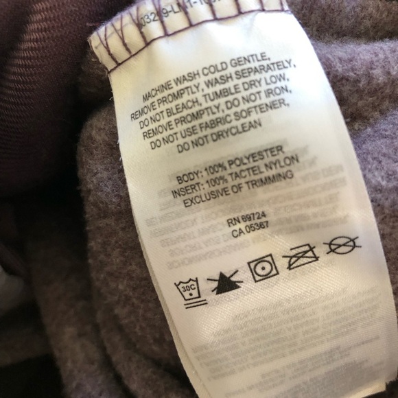 Columbia shades of purple fleece half button down sweater large - Picture 6 of 6